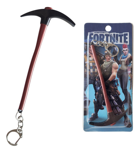 Llavero De Fortnite Pico De Metal Incluye Gancho Marrón