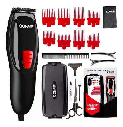 Kit Rasuradora Electrica Para Barba Conair Afeitar Cabello