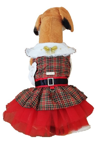 Roupa Roupinha Pet Cachorro Vestido Natal Natalino Dudog