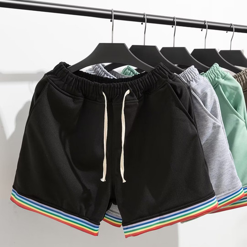 Pantalones Cortos Deportivos De Playa Con Dobladillo Arcoíri
