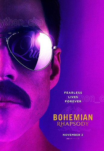 Pósters Bohemian Rhapsody Historia De Freddie Mercury 2018