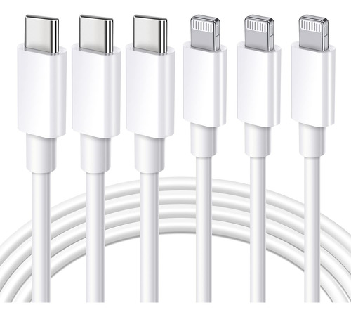 [certificado Mfi De Apple] Paquete De 3 Cables Usb C A Light
