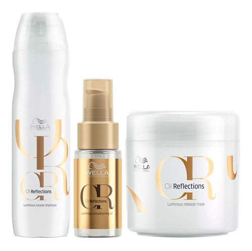 Wella Reflections Sh 250ml + Óleo 30ml + Másc 150ml