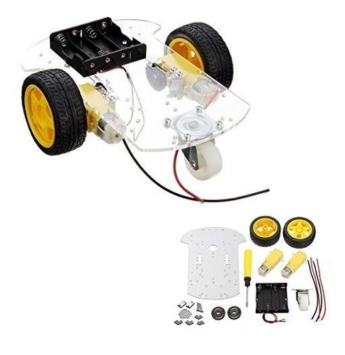 Yikeshu 2wd Smart Robot Kit De Chasis De Automóvil Con Caja 