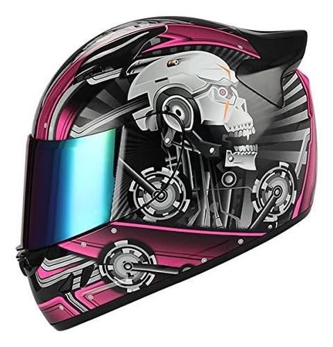 Casco Integral Para Moto 1storm Mechanic Skull -...