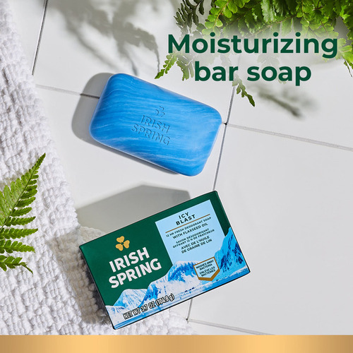 Jabón En Barra Irish Spring Icy Blast Para Hombres, Jabón