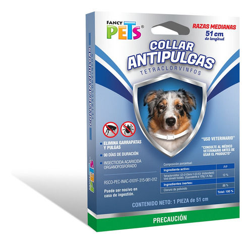 Collar Antipulgas P/perro Med.