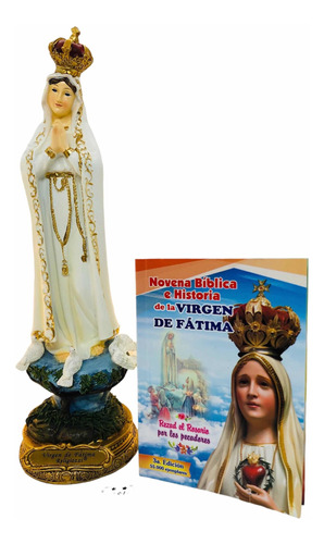 Nuestra Señora De Fátima 23cm + Novena Bíblica