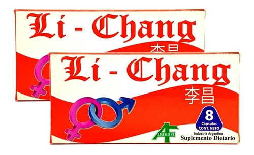 Imagen 1 de 7 de Li Chang X 8 Capsulas - Vigorizante Masculino.