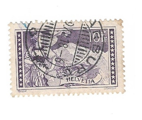 Lt1513, Estampilla De Suiza De 1914