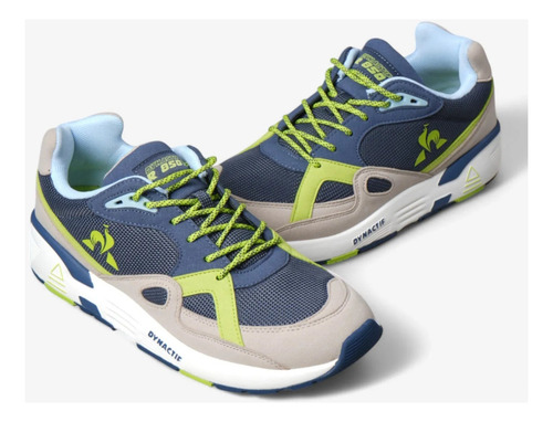 Zapatillas Le Coq Sportif Lcs R850 Action Azul Gris Verde
