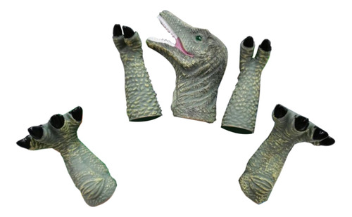 5x Marionetas De Dedo, Muñecas De Dedo, Cabezas Hadrosaurio