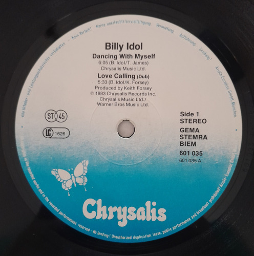 Billy Idol - Dancing With Myself (Usado)