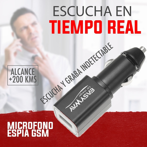 Mini micrófono espía UHF de larga distancia SEM45CB