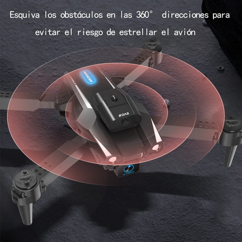Drone C7 Con Dual Cámara 8k Negro 2.4ghz Rojo