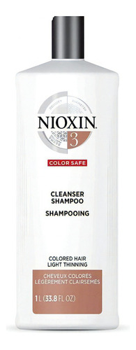  Nioxin 3 Cleanser Shampoo Anticaida 1000ml Cabello Teñido