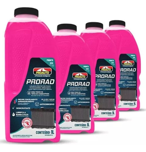 Kit Aditivo De Radiador Proauto Prorad Com 4 Lts