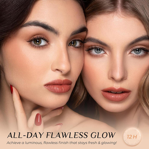 Base De Maquillaje Que Cambia De Color Spf 50+, Base 4 En 1