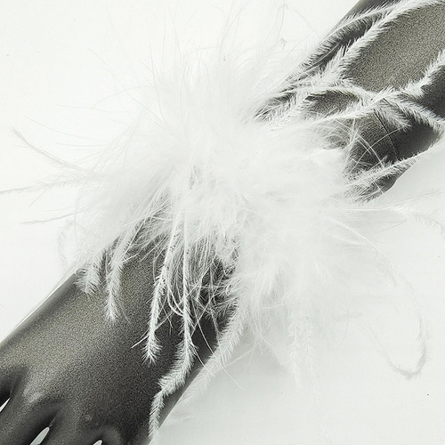 Muñequeras De Plumas Artificiales Manga Desmontable Punk