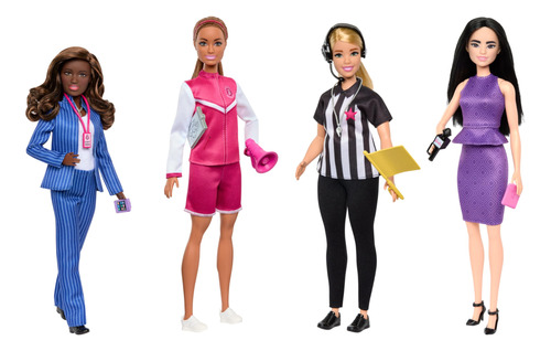 Barbie Muñecas, Juego De 4 Muñecas De Carrera Deportiva Y.