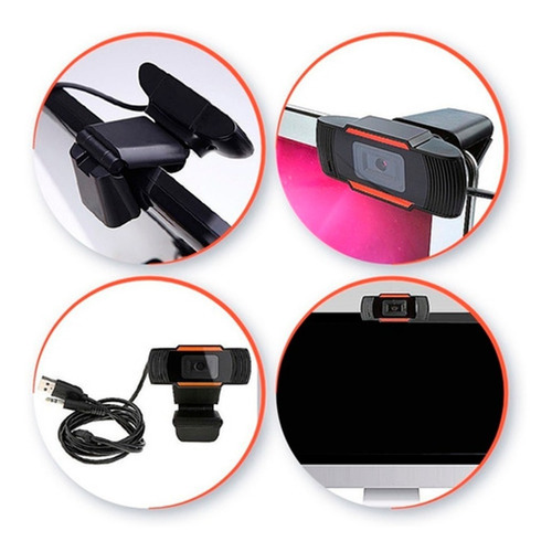 Camara Web Webcam Hd 720p Usb Microfono Video Zoom