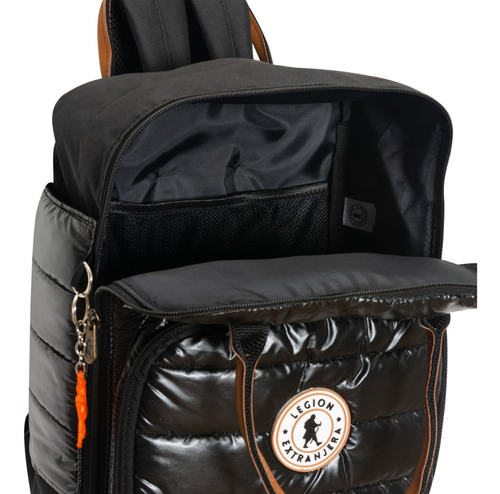 Imagen 5 de 8 de Mochila Atlantyc Diamond Negro Legion Extranjera