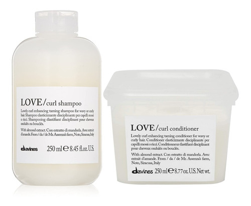 Davines Duo Love Curl Shampoo + Conditioner 250ml C/u