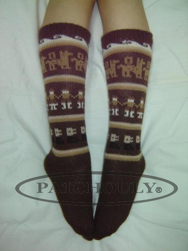 Imagen 9 de 9 de Medias Lana De Alpaca Largas Unisex Color Capital Federal