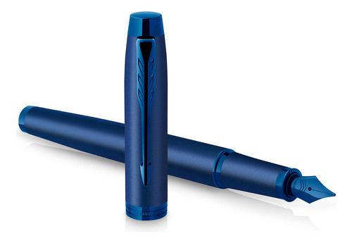 Pluma Estilográfica Monocromática Tinta Azul Punta Fina