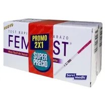 Comprar Test Rápido De Embarazo Femitest Pack 2 Unidades