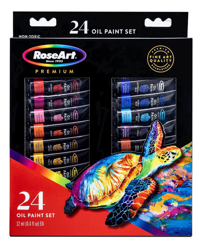 Roseart Pintura Al Óleo De Alta Calidad, Juego De 24 Colores