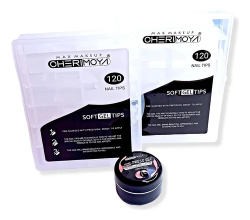 comprar Kit Para Uñas 2 Set Tips Soft Gel + Press Gel Solido