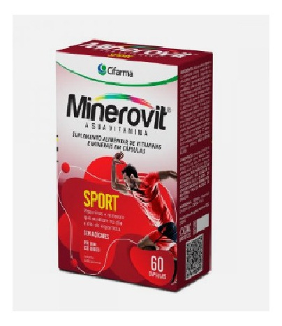 Vitaminas E Minerais Minerovit Sport 60 Capsulas Cifarma