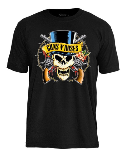 Camiseta Guns N' Roses Top Hat