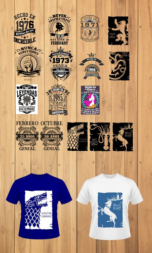 Vectores Para Camisa Sublimacion -vinil - Serigrafia Digital