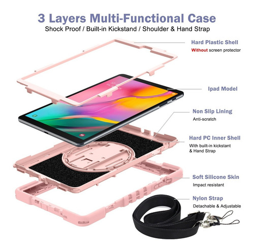 Imagen 8 de 9 de Funda Tablet Para Samsung Tab A 10.1 (2019) Sm-t510 Sm-t515