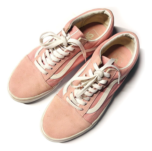 Zapatillas Unisex Vans Originales Gamuza Lona Rosa 9 / 10.5