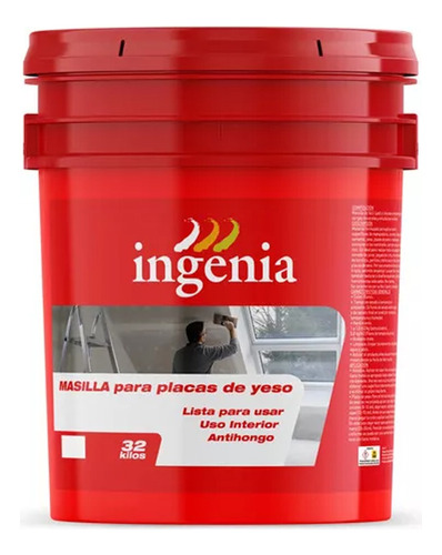 Masilla Para Durlock Placas De Yeso 32 Kg Ingenia Mm