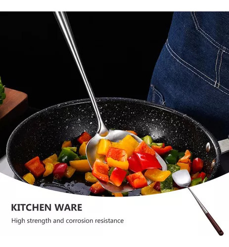 Cucharones De Sopa Chinos Con Pala Plana Para Huevos De Acer