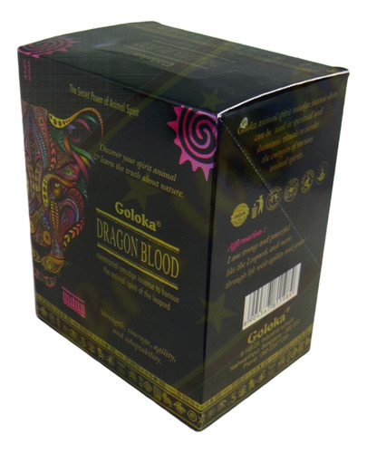 Sahumerios Mini Animal Spirit Goloka X12 Unidades Fragancia Dragon Blood