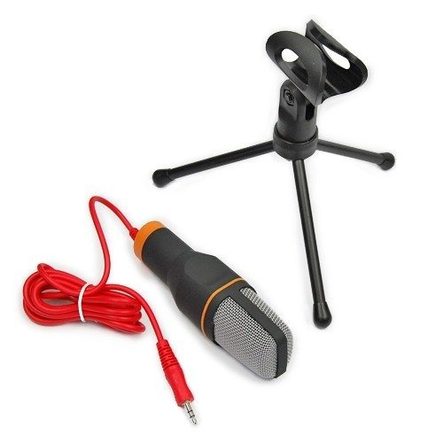 Microfono Condensador Ajustable 3.5mm Con Tripode Q-888