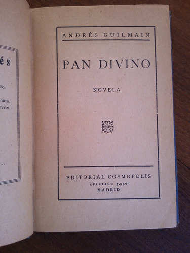 Pan Divino - Andrés Guilmain