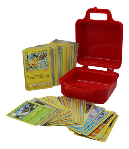 Kit 20 Cartas Pokemon Com Presente Maletinha Combo
