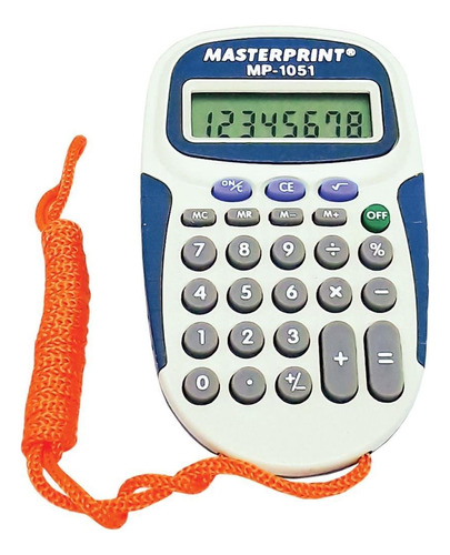 Calculadora De Bolso Mp 1051 8dig. Cinza Pilha