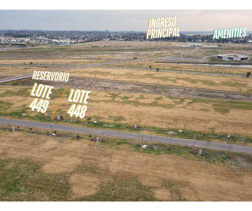 Terreno En Venta Vida Club De Campo Lote 448/449 Con Fondo Al Reservorio Y Fondo Norte, Funes