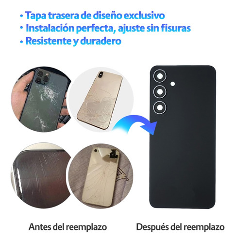 Tapa Trasera Y Cristal Cámara Para Samsung S24 Plus Sm-s926