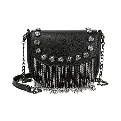 Mujer Pequeño Studs Rivet Crossbody Bolso De La Moda S2ccd