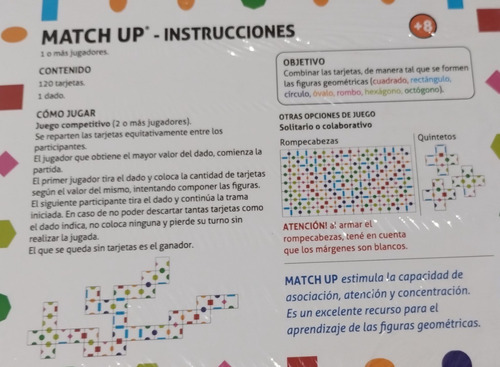 Match Up Juego Habilidades Cognitivas Didactikids