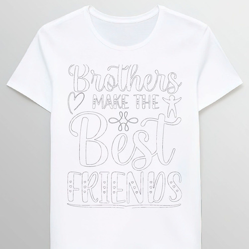 Remera Brothers Make The Best Friends Cool Friendshes Gr5393