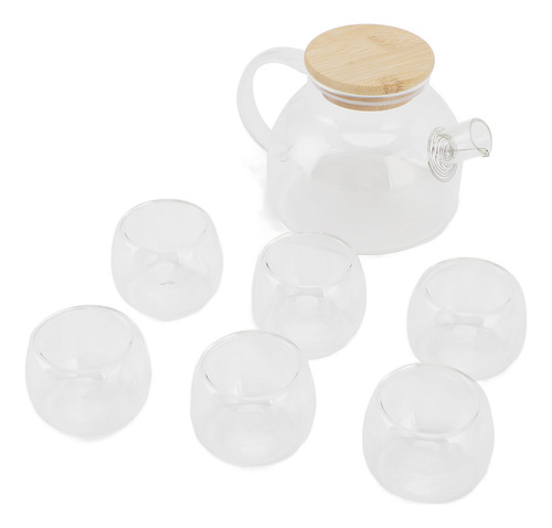 Bule De Vidro 500ml Conjunto De Bules De Vidro De 6 Xícaras